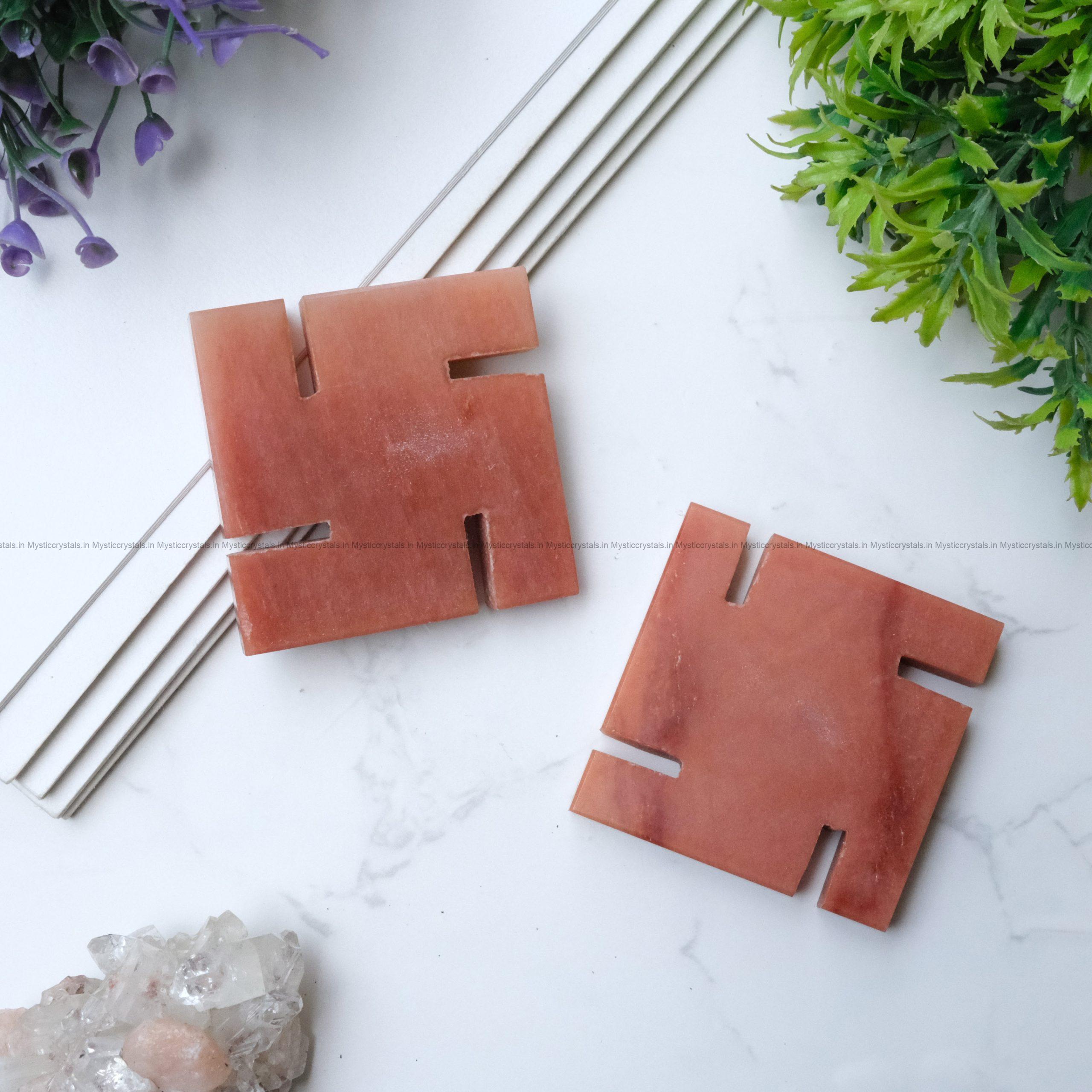 Red Aventurine Swastik