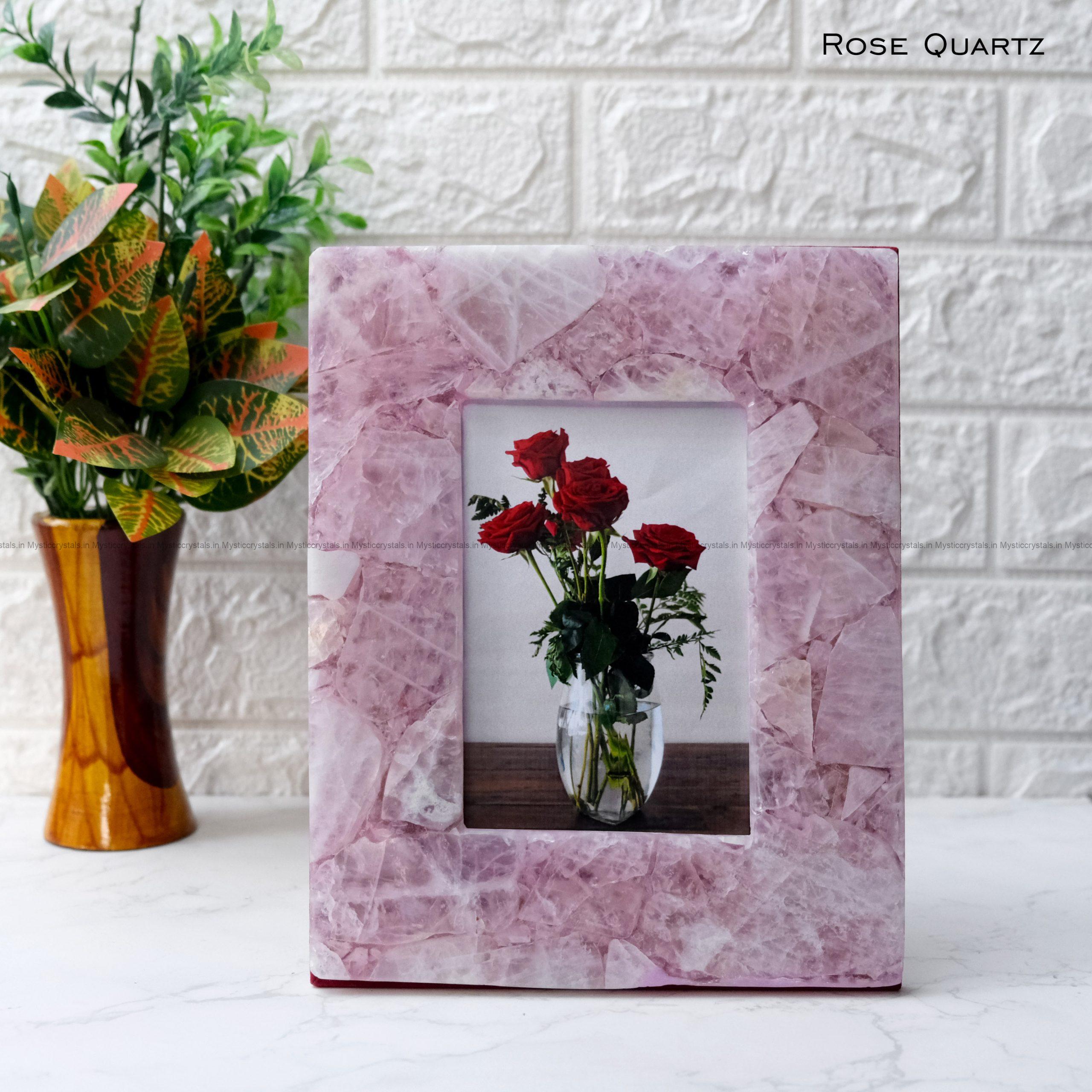 Rose Quartz Photo Frames rose quartz frame rose quarts picture frame authentic ros quartz frame