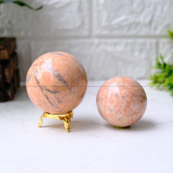Peach Moonstone Sphere/Ball - Image 2