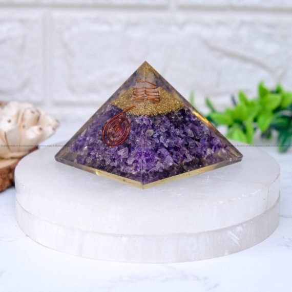 Amethyst Orgone Pyramid