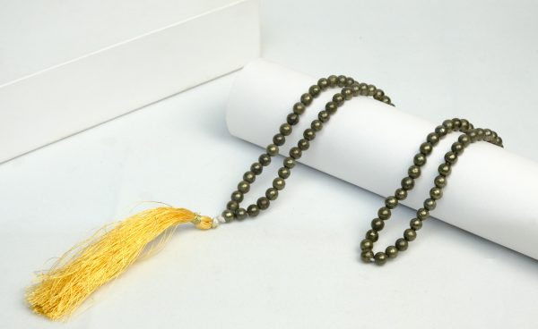 Golden Pyrite Mala 6 mm