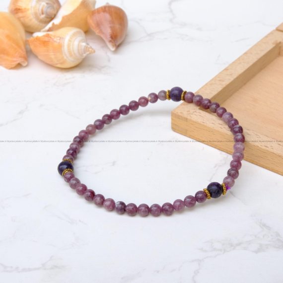 Lepidolite Anklet