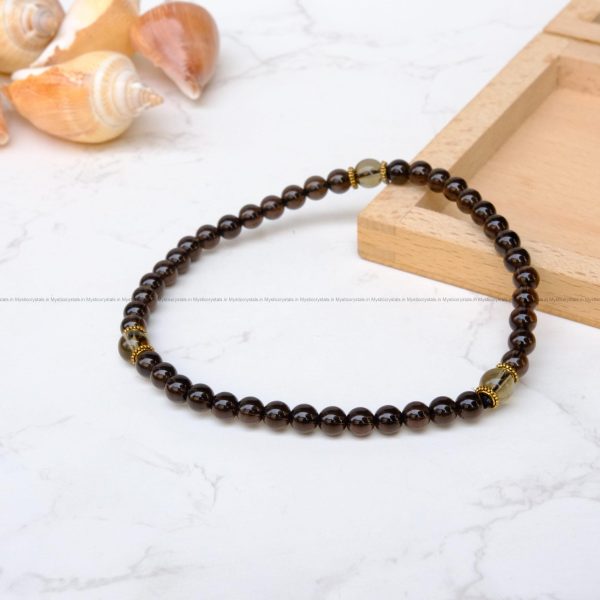 Smoky Quartz Anklet