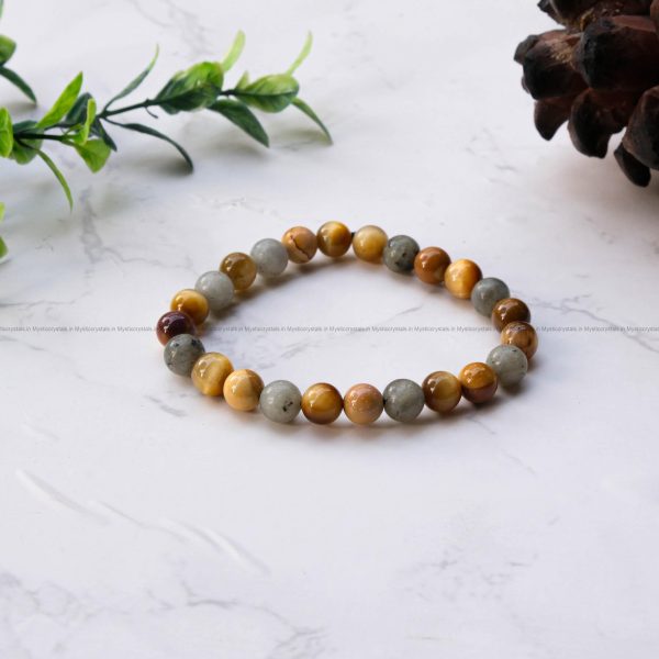 Natural Healing Crystal stone 8 mm unisex Bead Bracelet for calming Planet ketu