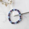 Natural Healing Crystal stone 8 mm unisex Bead Bracelet for energizing Planet SATURN
