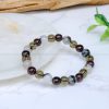 Natural Healing Crystal stone 8 mm unisex Bead Bracelet for calming Planet Rahu
