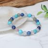 Healing Crystal Bracelet for Throat Chakra