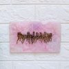 Rose Quartz 7 horse wall hanging