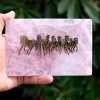 Rose Quartz 7 horse wall hanging