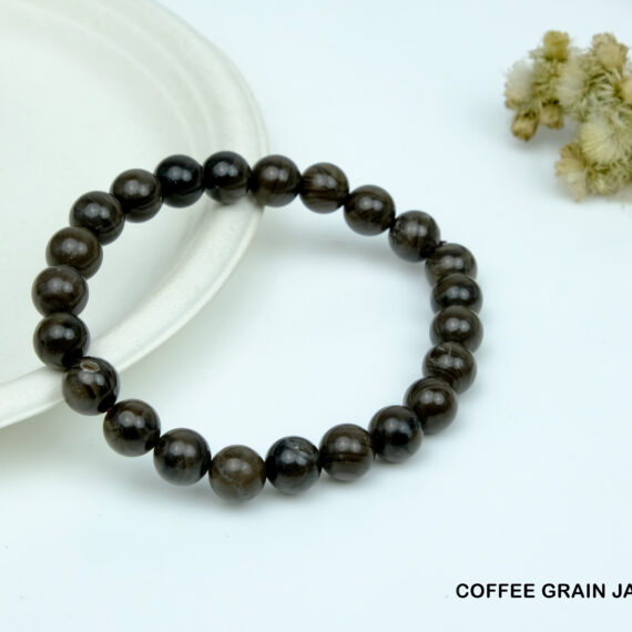 Coffee Grain Jasper Crystal Bracelet