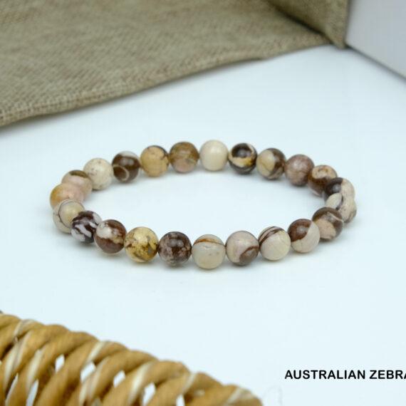 Australian Zebra Jasper Crystal Bracelet
