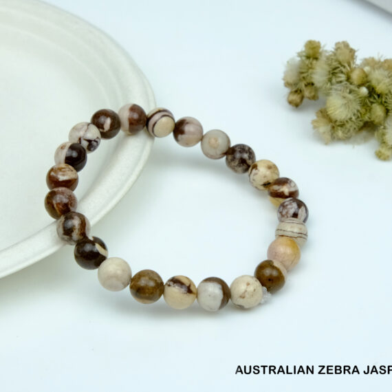 Australian Zebra Jasper Crystal Bracelet
