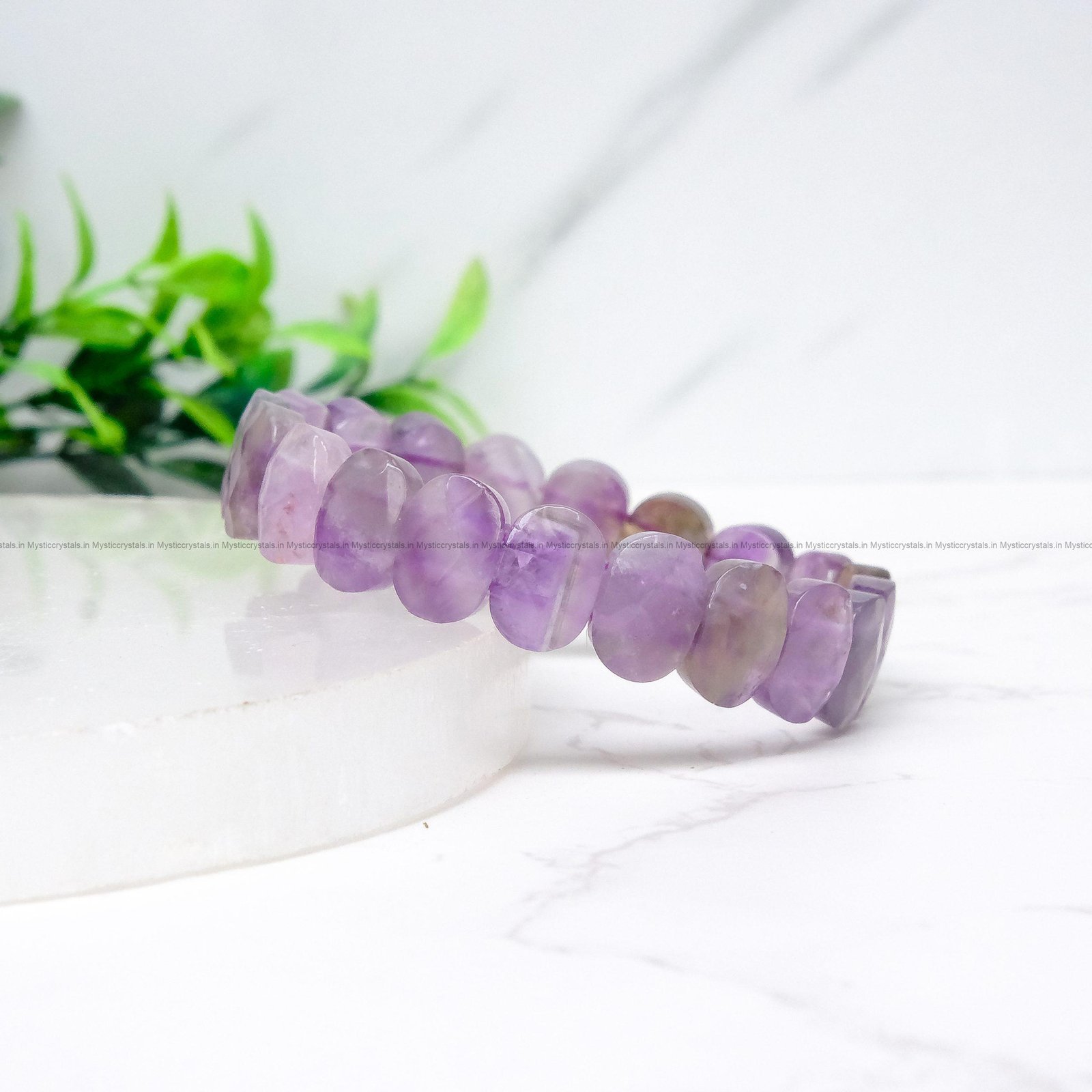 Amethyst Oval Faceted Bracelet