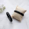 Black Obsidian Rectangle Faceted Bracelet