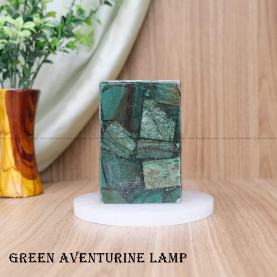 Green Aventurine Crystal Lamp