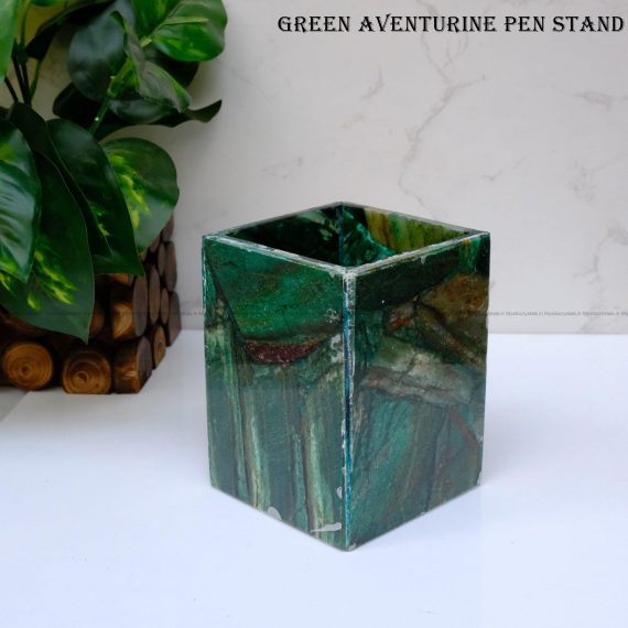 Green Aventurine Pen Stand