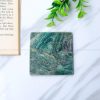 Green Aventurine (Dark) Square Coaster
