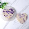 Yellow Calcite with Purple Fluorite Coaster