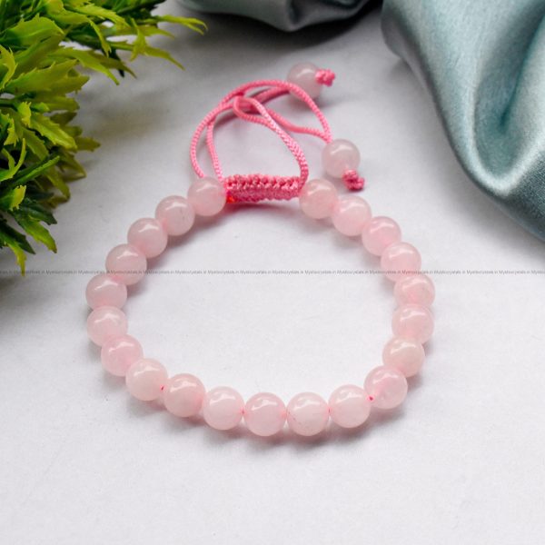 Rose Quartz Adjustable Bracelet