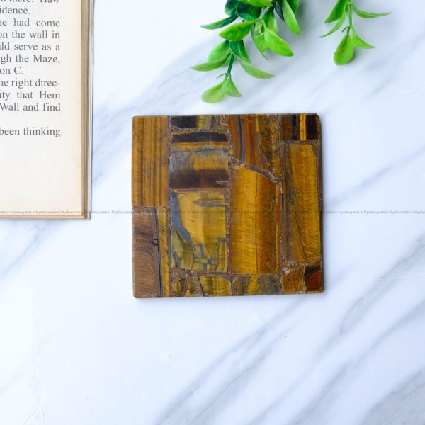 Tiger Eye Square Coaster