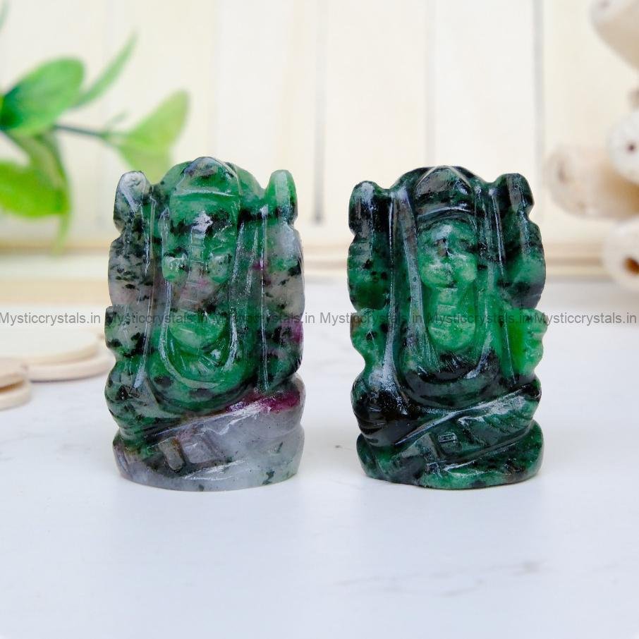 Ruby Zoisite Ganesha