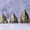 Golden Pyrite Pyramid Shree Yantra