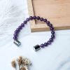 Amethyst Metallic Magnetic Bracelet
