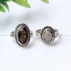 Chintamani Faceted Pure Silver Rings