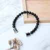 Black Tourmaline Metallic Magnetic Bracelet
