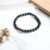 Bloodstone 6mm Diamond Cut Bracelet - Image 2