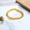 Citrine 6 mm Diamond Cut Bracelet - Image 2