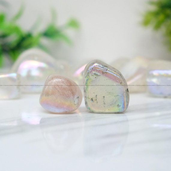 Clear Aura Quartz Tumble