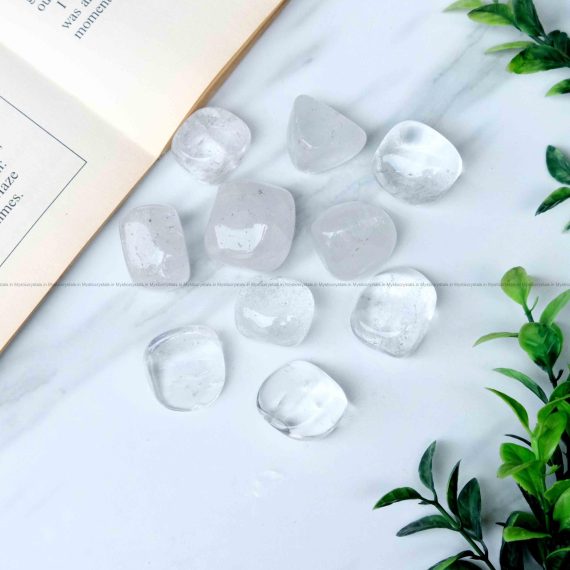 Clear Aura Quartz Tumble