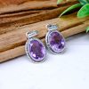 Amethyst Faceted Pure Silver Pendants