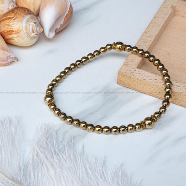 Golden Hematite Anklet (One Pair)
