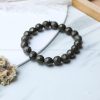 Golden Pyrite 10 mm Diamond Cut Bracelet