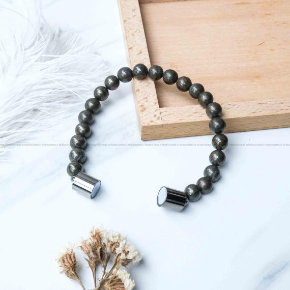 Golden Pyrite Metallic Magnetic Bracelet