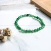 Green Aventurine 6 mm Diamond Cut Bracelet