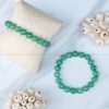 Green Aventurine 10 mm Diamond Cut Bracelet