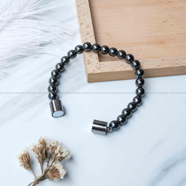 Hematite Metallic Magnetic Bracelet
