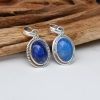 Lapis Lazuli Faceted Pure Silver Pendants