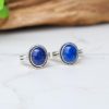 Lapis Lazuli Faceted Pure Silver Rings