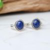 Lapis Lazuli Faceted Pure Silver Rings