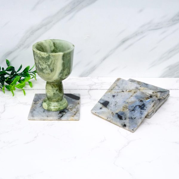 Labradorite Square Coaster