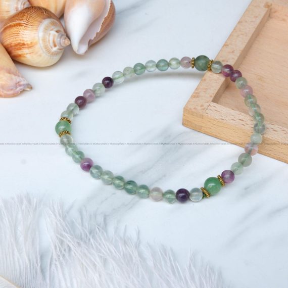 Multi Fluorite Anklet (One Pair)