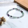 Multi Fluorite 6 mm Diamond Cut Bracelet - Image 2