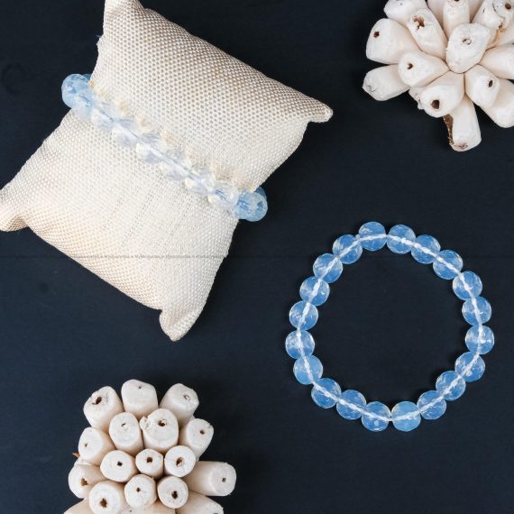 Opalite 10 mm Diamond Cut Bracelet