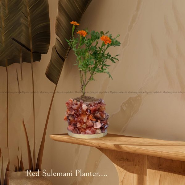 Red Sulemani Crystal Planters
