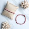 Rhodochrosite 6 mm Diamond Cut Bracelet