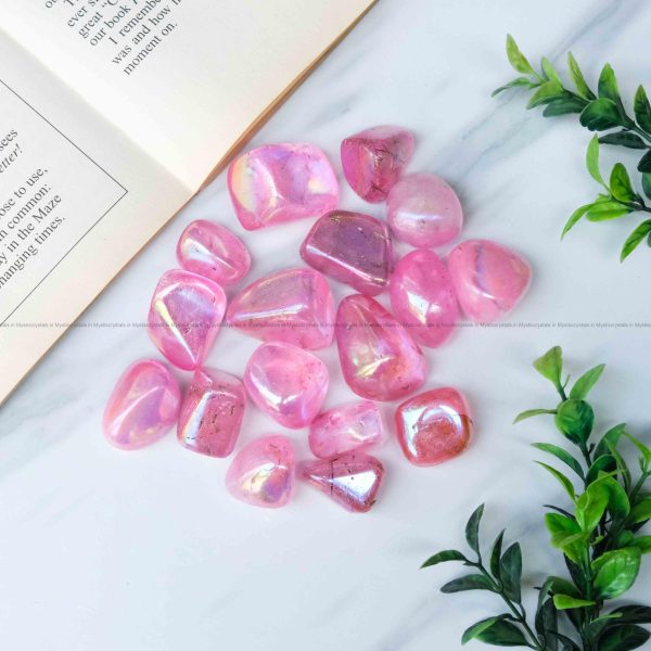 Rose Aura Quartz Tumble